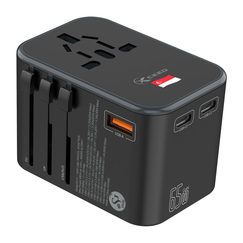 XCEED ULTRA-FAST GaN TRAVEL CHARGER ADAPTER XC27 - 65W