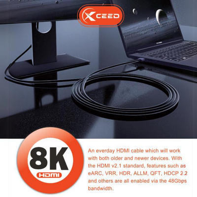 XCEED SLIM HDMI 2.1V CABLE 2M  XC250