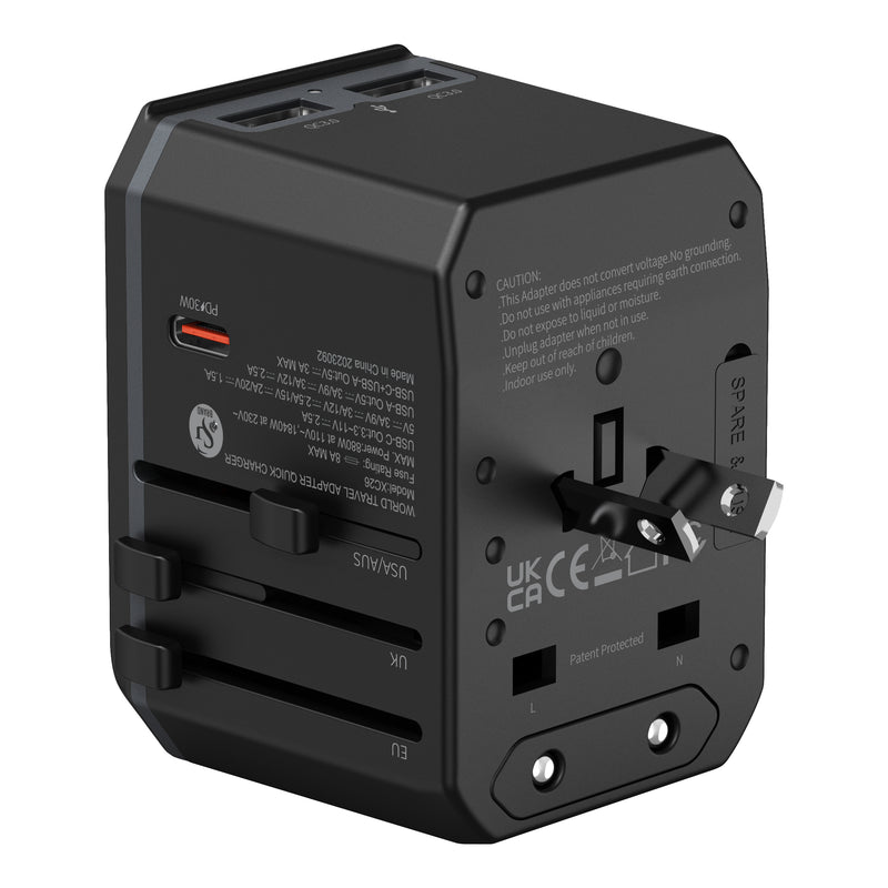 XCEED World Travel Adapter Schnellladegerät XC26 - 30W