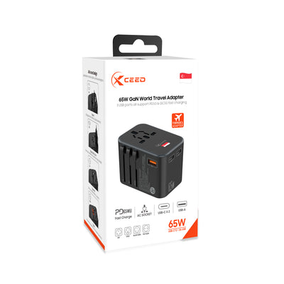 XCEED ULTRA-FAST GaN TRAVEL CHARGER ADAPTER XC27 - 65W